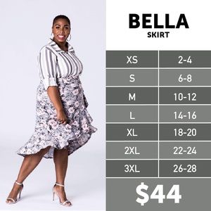 L Bella LuLaRoe Wrap Skirt never worn